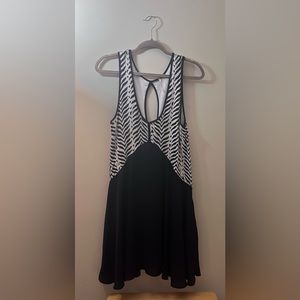 Free People Walk in the Park Zebra Dress